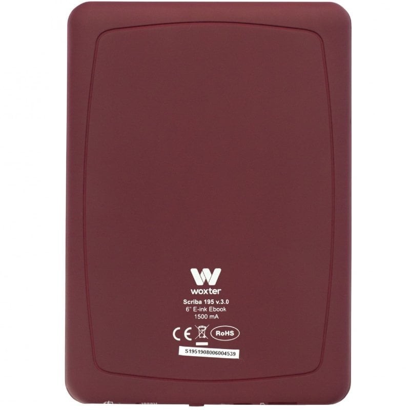 Libro Electrónico Ebook Woxter Scriba 195/ 6″/ Tinta Electrónica/ Rojo