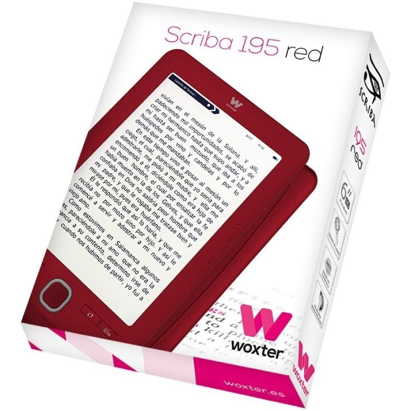 Libro Electrónico Ebook Woxter Scriba 195/ 6″/ Tinta Electrónica/ Rojo