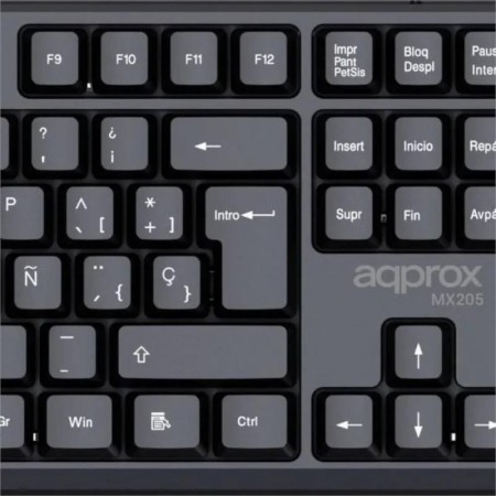 APPROX Teclado X205 USB 2.0 Negro
