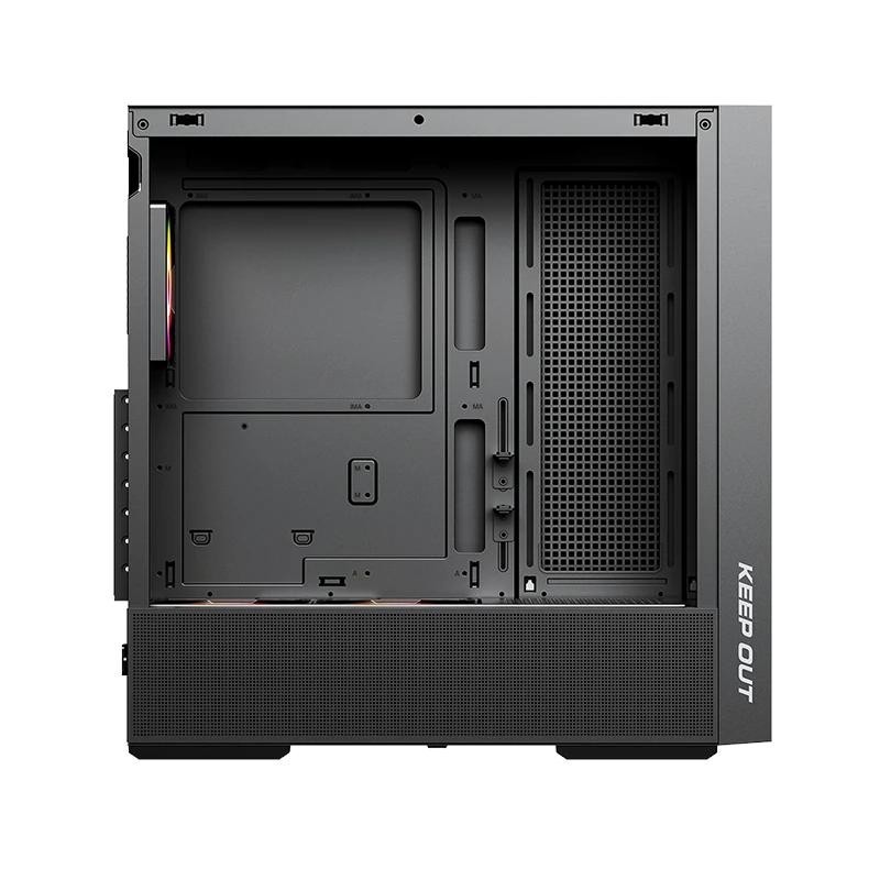 Caja ordenador gaming keep out ko xc - 805 mesh atx argb cristal templado negro