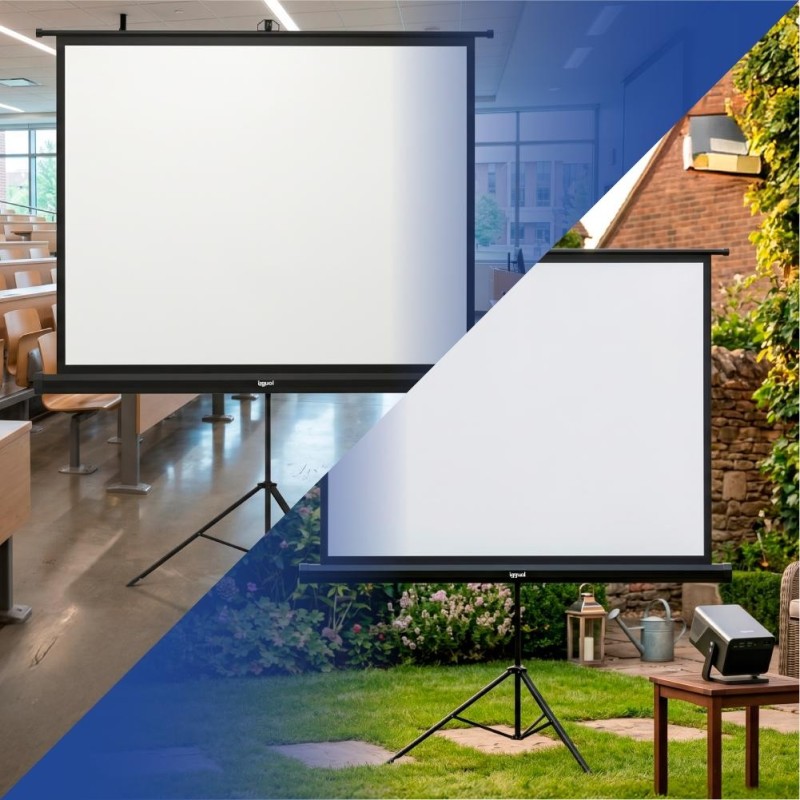 iggual Pantalla 100″ 180x180 cm 1:1 trípode+bolsa