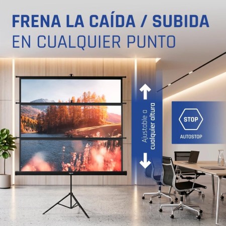 iggual Pantalla 112″ 200x200 cm 1:1 trípode+bolsa
