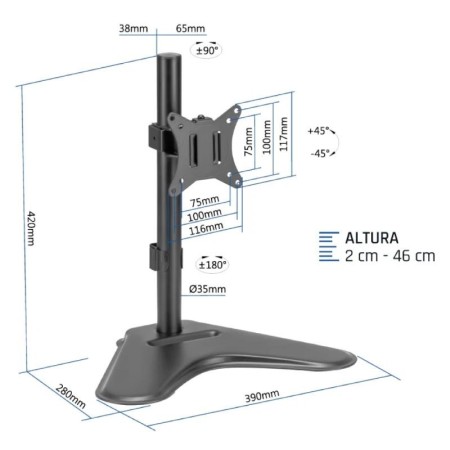 iggual SSM01 Soporte sobremesa 1 monitor 13″-32″