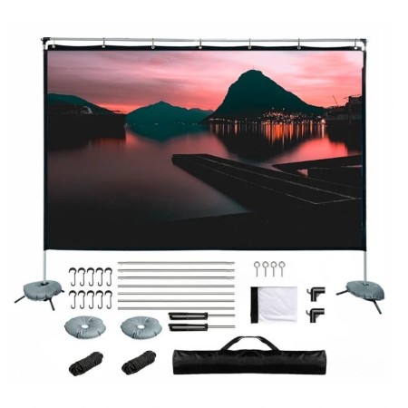 iggual Pantalla exterior portable 120″ 265x149 cm