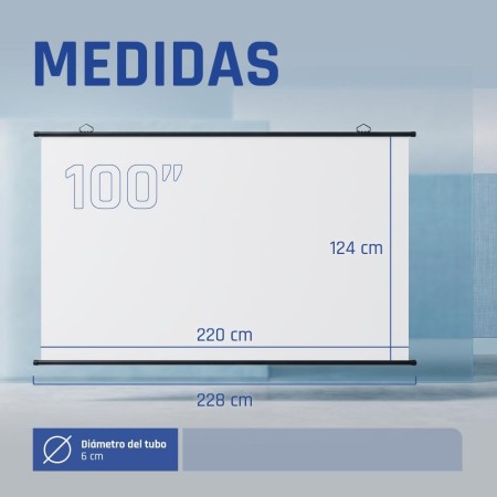 iggual Pantalla enrollable manual 100″16:9 PEM100p