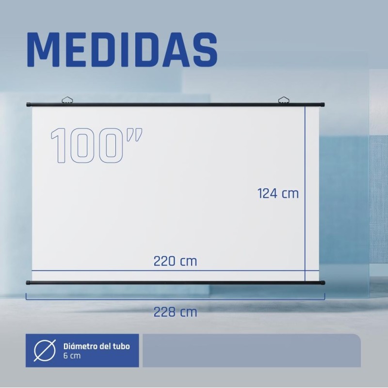iggual Pantalla enrollable manual 100″16:9 PEM100p