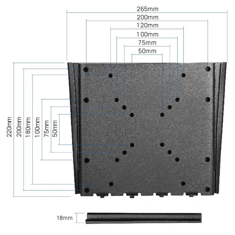 iggual SPTV01 Soporte TV pared Fijo 10″-42″ 30 kg