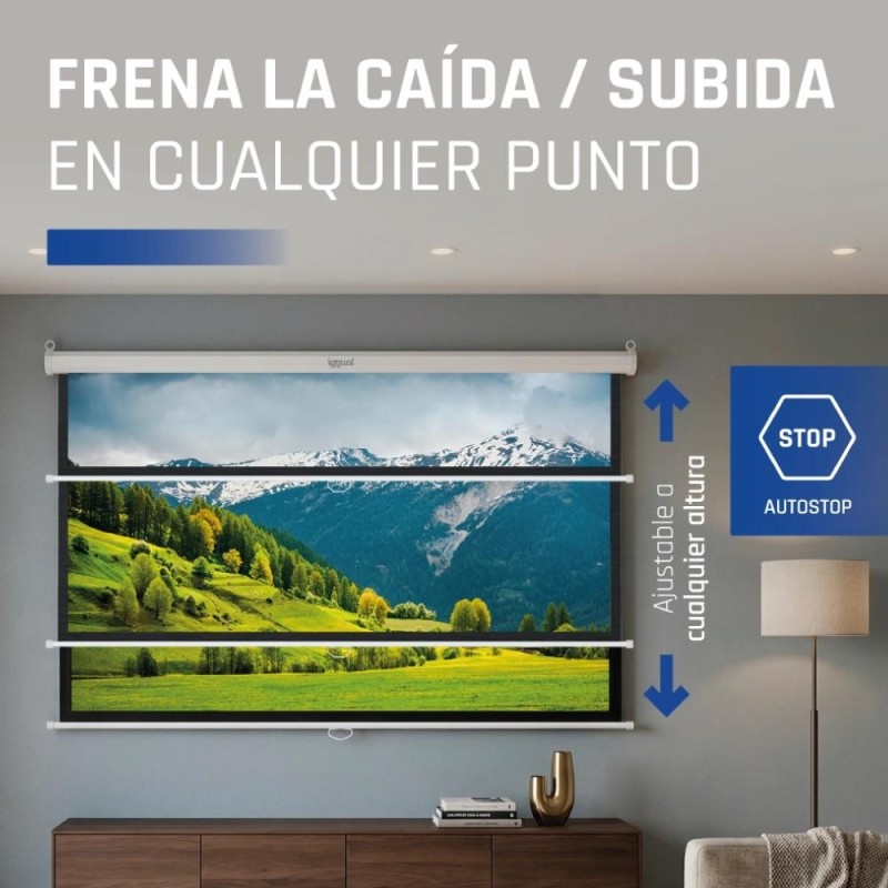 iggual Pantalla manual 16:9 106″ 234x131 cm