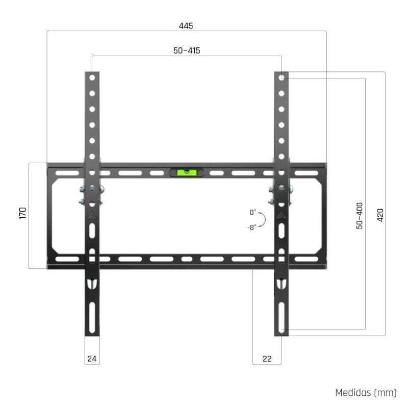 iggual SPTV15-L Soporte TV pared Incl 21″-75″ 45kg