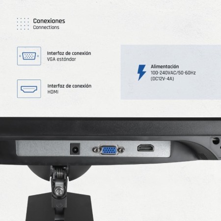 iggual Monitor 27″ VGA HDMI 120Hz pivotante AA MM