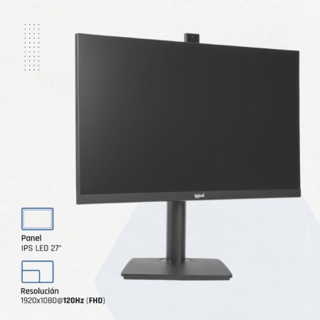 iggual Monitor 27″ 120Hz 1ms HDMI VGA MM AA webcam