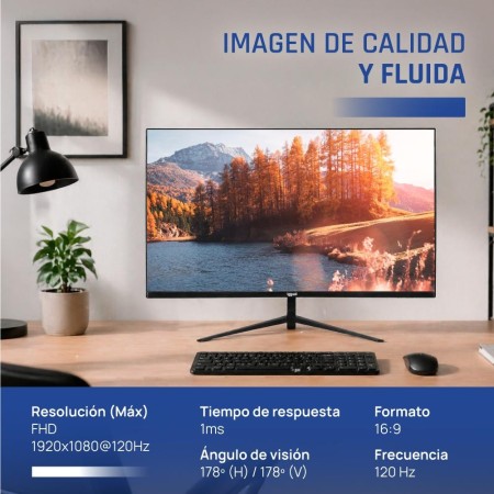 iggual Monitor 27″ IPS 1ms FHD 120Hz VGA HDMI MM