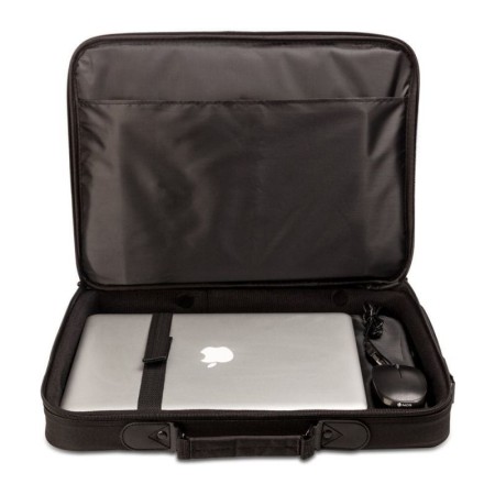 Maletín + Ratón Monray Bureau Kit para Portátiles hasta 16″/ Negro