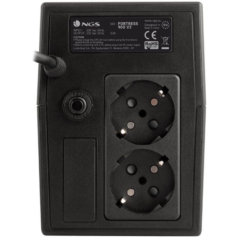 NGS Sai FORTRESS 900V3, UPS 360W - AVR 2 SHUCKO