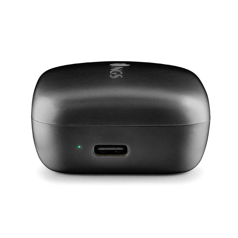 Auriculares Bluetooth NGS Ártica Move con estuche de carga/ Autonomía 7h/ Negros