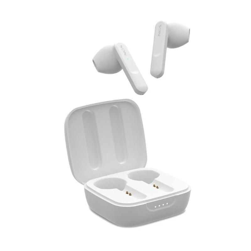 Auriculares Bluetooth NGS Ártica Move con estuche de carga/ Autonomía 7h/ Blancos