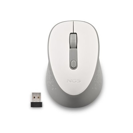 NGS RATON INALAMBRICO 800/1600DPI Blanco