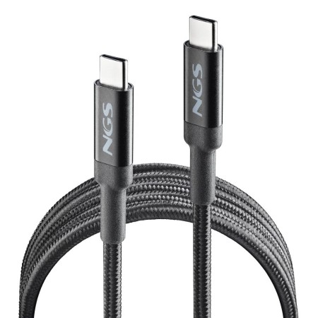 Cable usb tipo c ngs knot 100w - 2 2m - macho - macho - negro