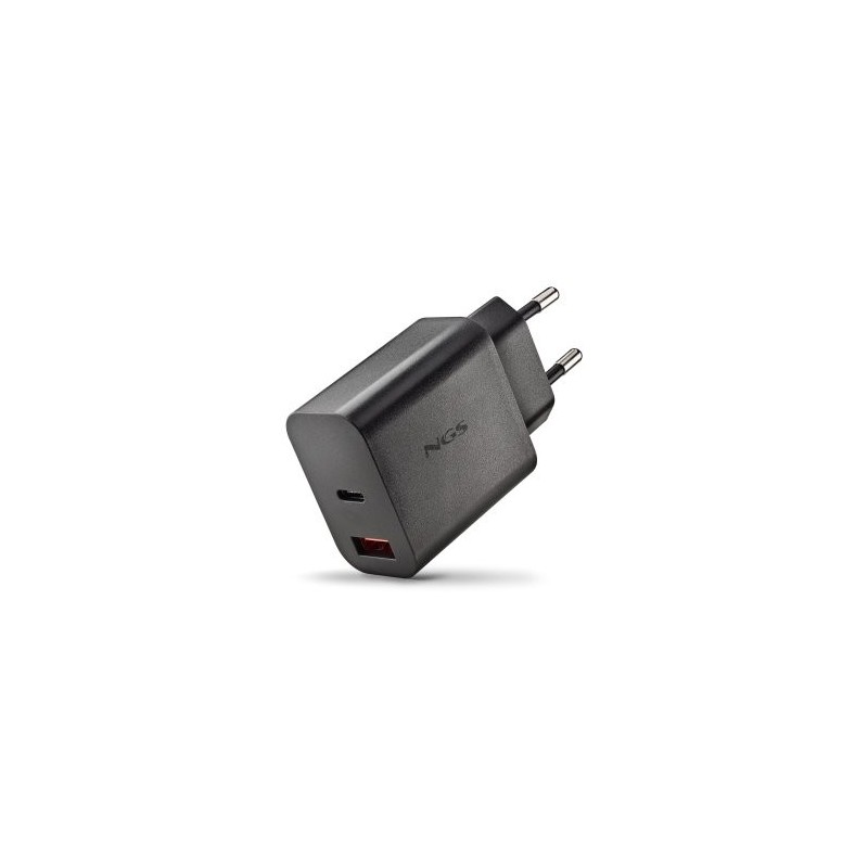NGS CARGADOR GAN ULTRARAPIDO 30W USB-C+ USB-A