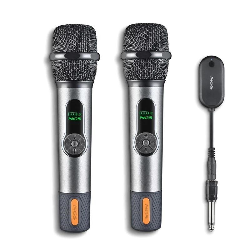 Pack de 2 Micrófonos Inalámbricos NGS Singer Star Duo