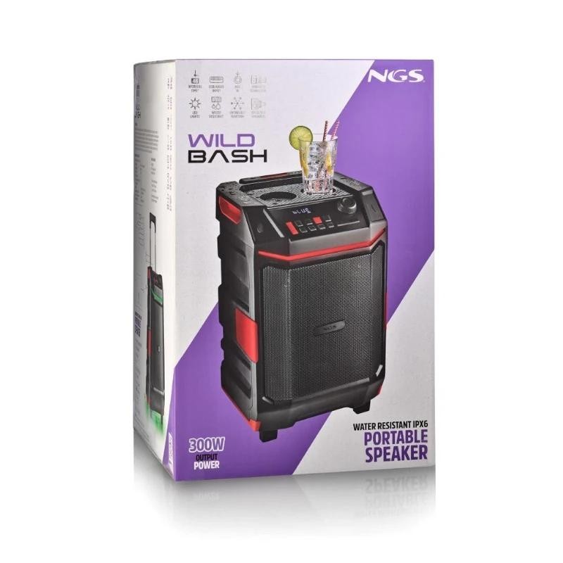 Altavoz Portable con Bluetooth NGS Wild Bash/ 300W