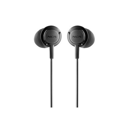 Auriculares Intrauditivos NGS Cross Drift/ con Micrófono/ Jack 3.5/ Negros