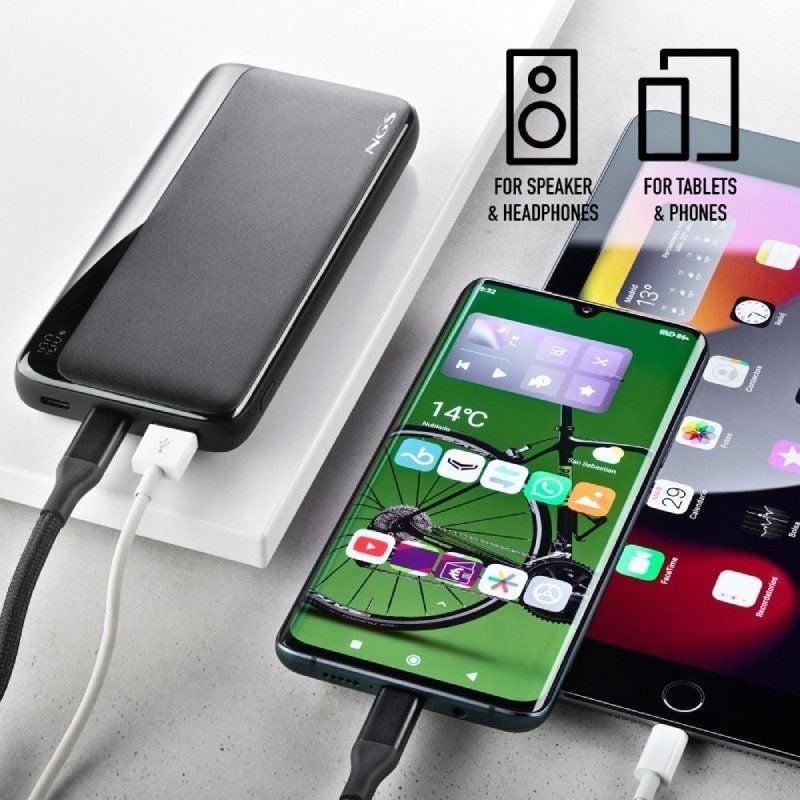 Powerbank 10000mAh NGS QUIZ 10/ 22.5W/ Negra