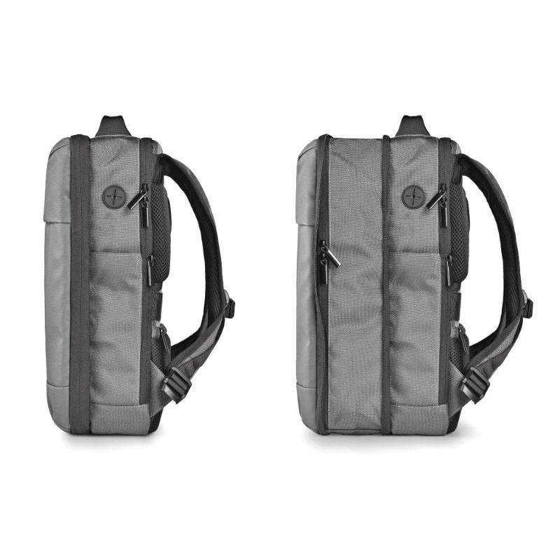 Mochila Expansible NGS Monray Sacks Horizon para Portátiles hasta 14″/ Impermeable/ Gris