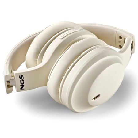 Auriculares Inalámbricos NGS Artica Glacier/ con Micrófono/ Bluetooth/ Beiges
