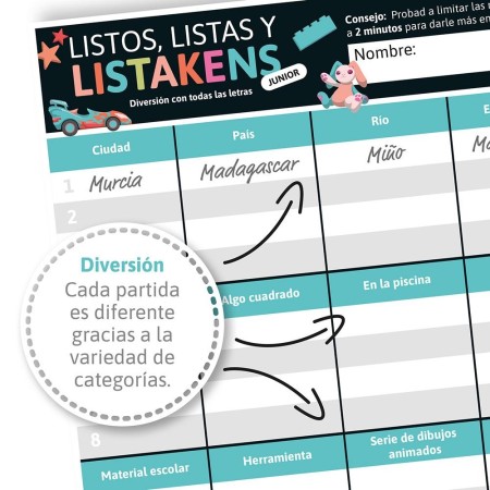 Listos listas y listakens junior