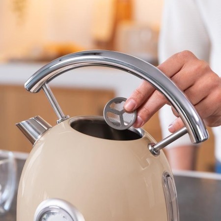Hervidora de agua cecotec thermosense 420 vintage light beige 2200w 1.8l