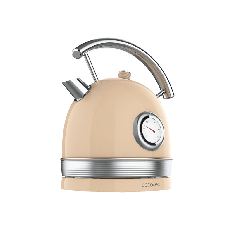 Hervidora de agua cecotec thermosense 420 vintage light beige 2200w 1.8l