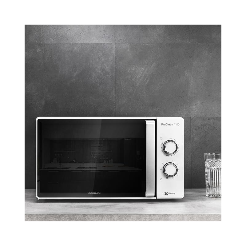 Microondas cecotec 23l con grill proclean 4110 700w grill 800w
