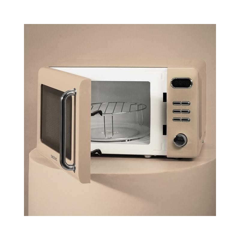 Microondas con grill cecotec proclean 5110 retro beige 700w 20l