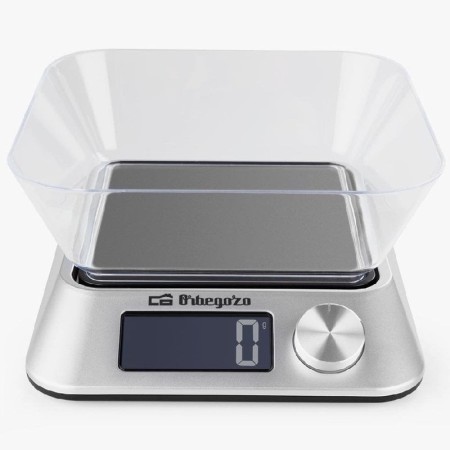 Báscula de Cocina Electrónica Orbegozo PC 1030 A/ hasta 5kg/ Plata