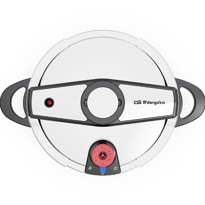 Olla a Presión Orbegozo HP 6200/ 6L/ Acero Inoxidable/ Apta para Inducción