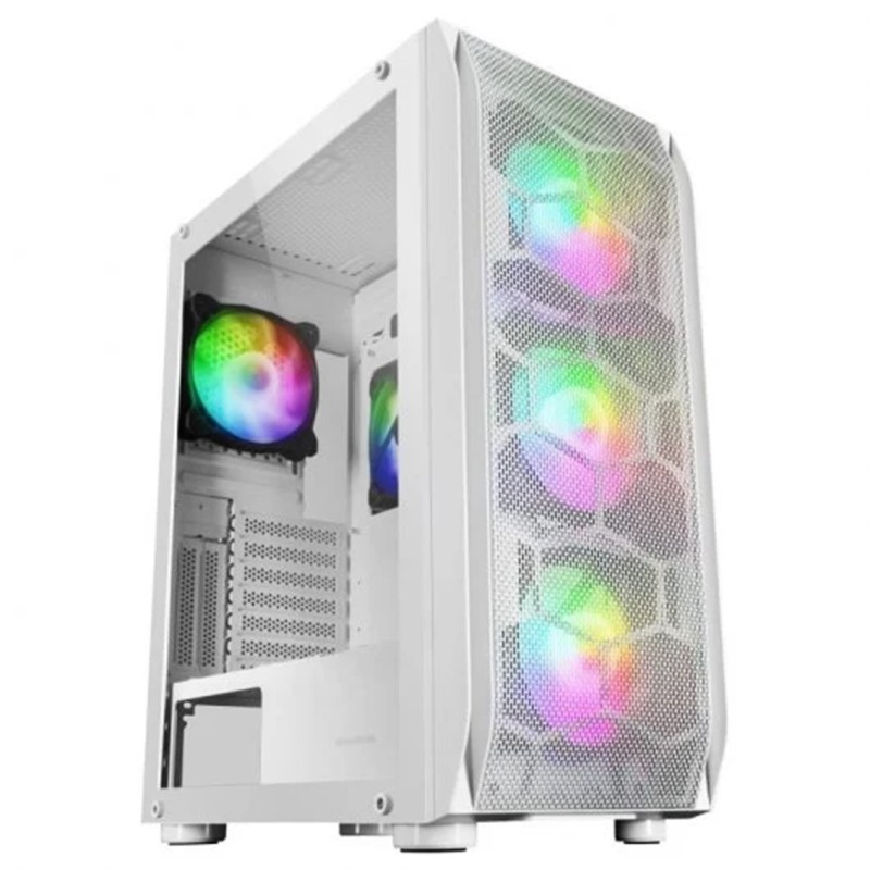 Caja ordenador mars gaming mc - kx blanco e - atx 1 x usb 3.0 2 x usb 2.0 5 x 120mm argb