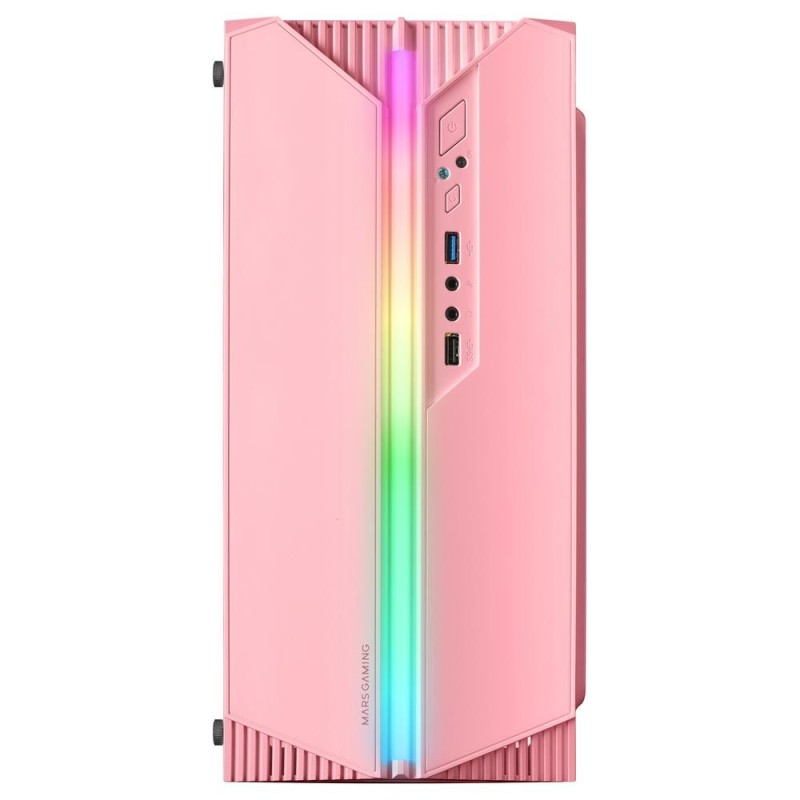 Caja ordenador mars gaming mc - s1 matx argb rosa