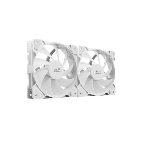 Ventilador caja mars gaming mfprox2 2 x 120mm blanco
