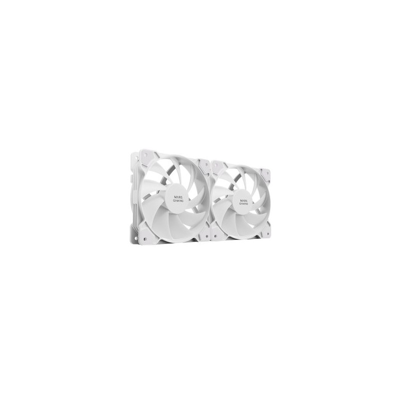 Ventilador caja mars gaming mfprox2 2 x 120mm blanco