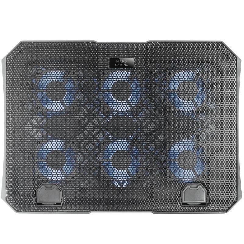 Soporte Refrigerante Mars Gaming MNBC23 para Portátiles hasta 16″/ Iluminación LED