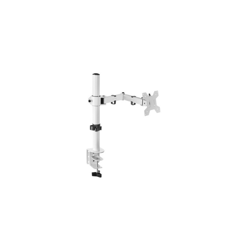 Soporte mesa mars gaming vesa hasta 32 pulgadas 100x100mm max 8kg blanco
