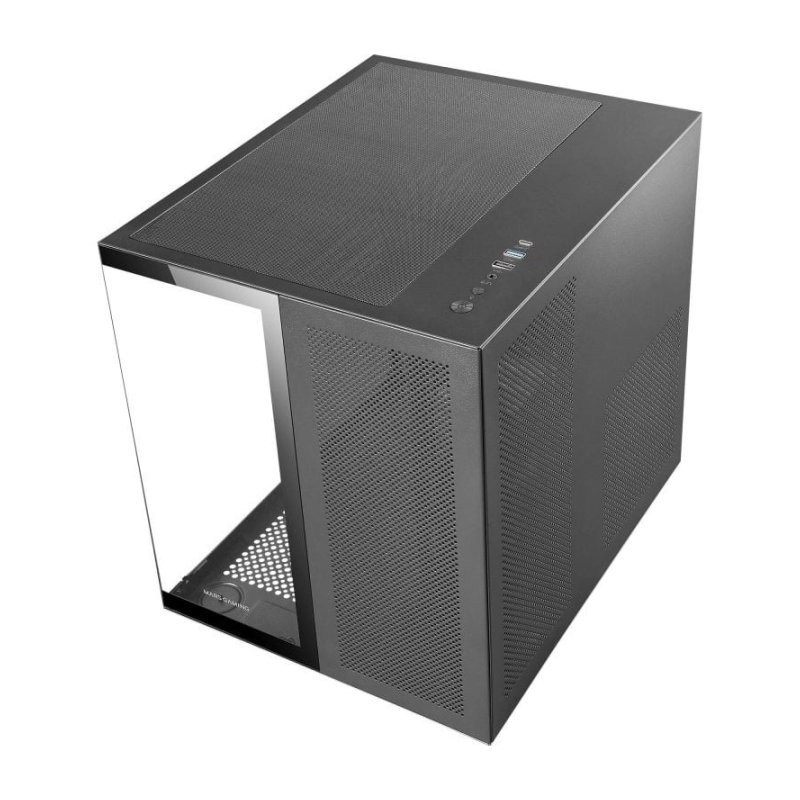 Caja ordenador mars gaming mcnovam matx cristal templado negra