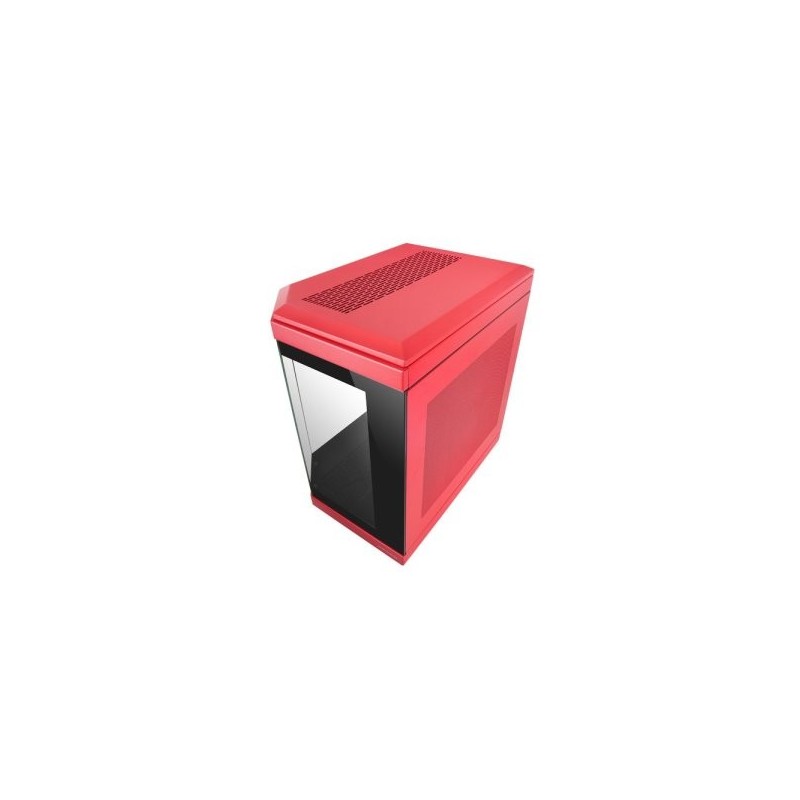 Caja ordenador mars gaming mc - 3t atx cristal templado rojo