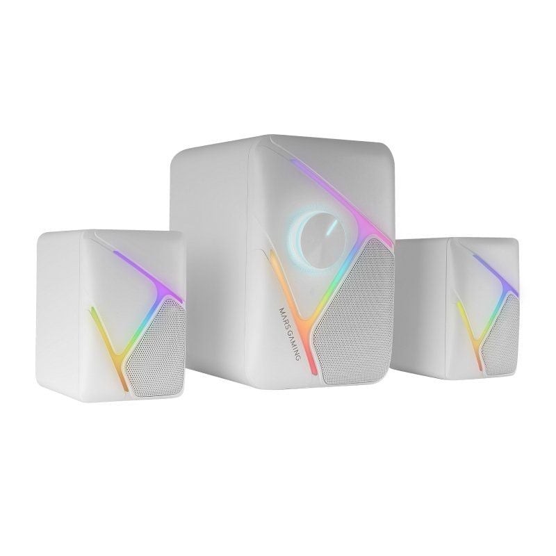 Altavoces mars gaming 2.1 ms - h21 blanco