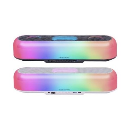 Barra de Sonido con Bluetooth Mars Gaming MSB-ORB/ 20W/ 2.0/ Negra