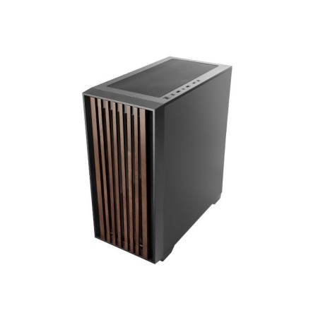 Caja ordenador mars gaming mcwoodc atx cristal cromado negra