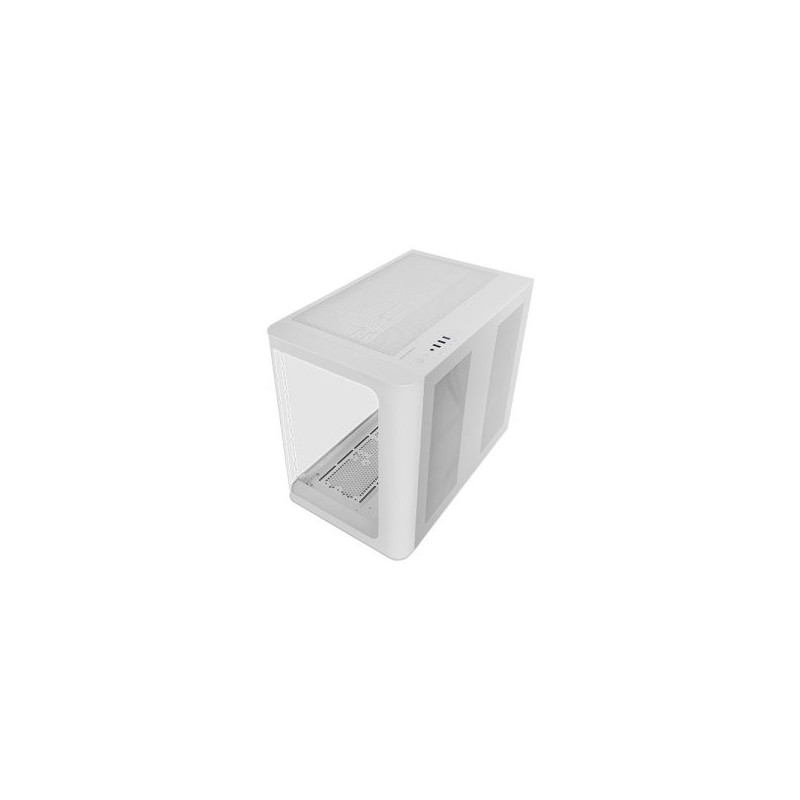 Caja ordenador mars gaming mcfusion atx frgb cristal templado blanca