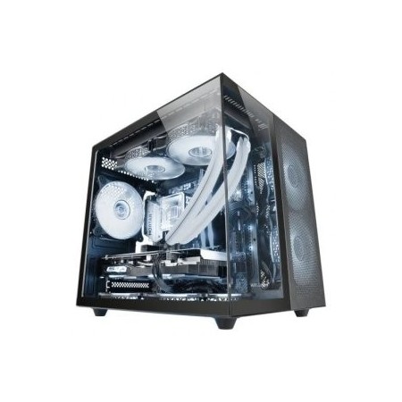 Caja ordenador mars gaming mcfusionm matx cristal templado negro