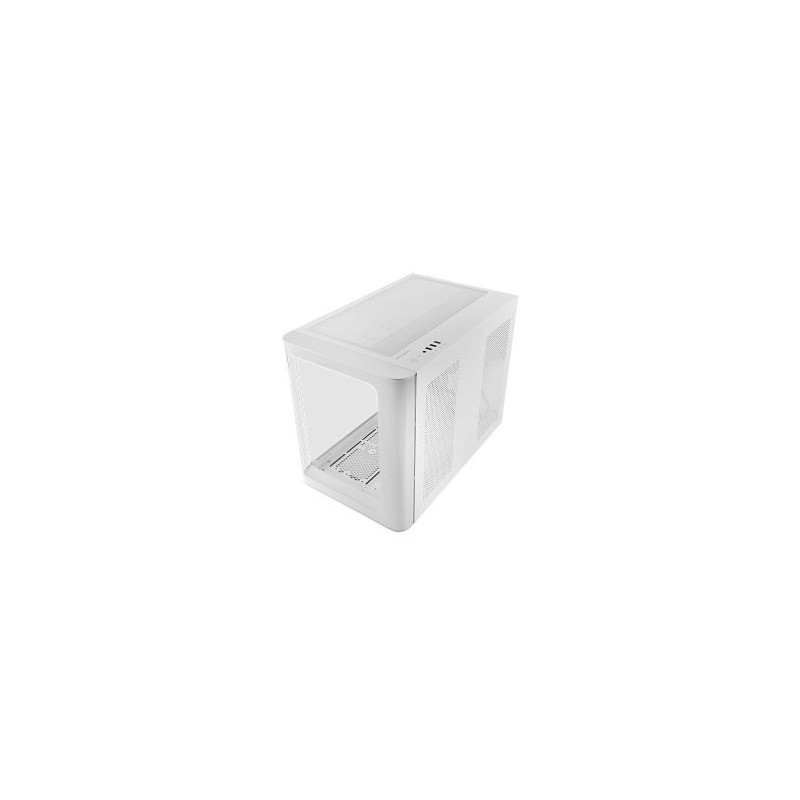 Caja ordenador mars gaming mcfusionm matx cristal templado blanca